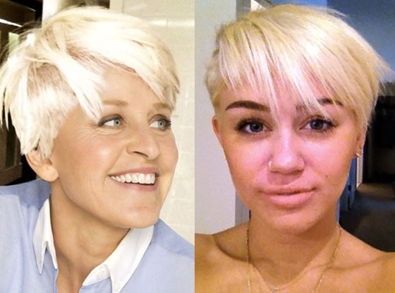 Miley Cyrus, Ellen DeGeneres Miley Cyrus, Ellen DeGeneres